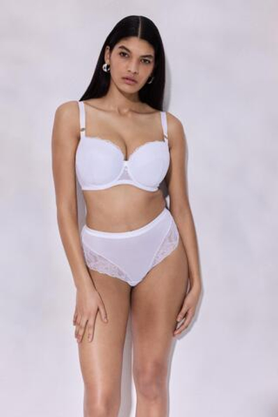 Белый бюстгальтер на косточках Glow (Размер: 95B) (Цвет: белый)