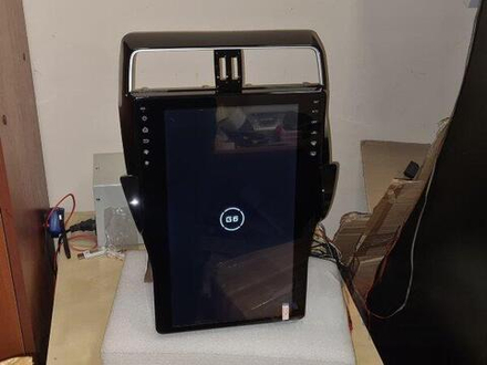 Автомагнитола Тесла стиль для Toyota Land Cruiser Prado 150 2018-2022