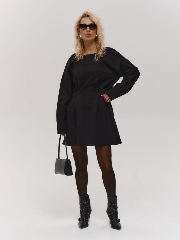 Платье мини Адель, черное