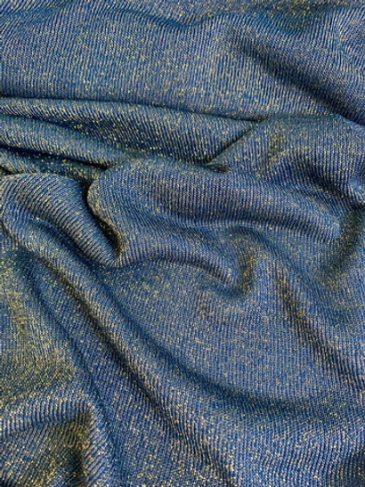 трикотаж люрекс, морская волна KOOPLES