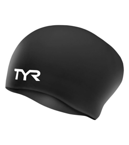 Шапочка для плавания TYR LONG HAIR WRINKLE-FREE SILICONE CAP