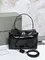 BALENCIAGA RODEO HANDBAG с крокодиловым тиснением, черная