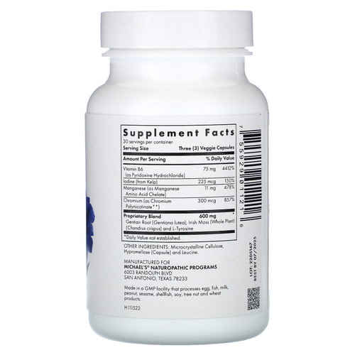 Michael's Health, Thyroid Factors, 90 веганских капсул