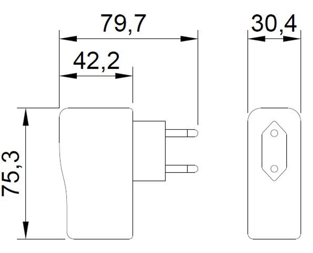 Адаптер 220 - 9 B для дозаторов жидкого мыла Automatics EVO 90806.TR (03038,03039)
