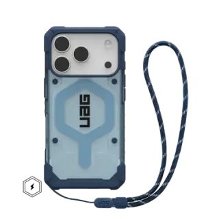 UAG Pathfinder Clear Lanyard with MagSafe Series Case for Apple iPhone 17 Pro Blues Case + Blues Lanyard (Синий)