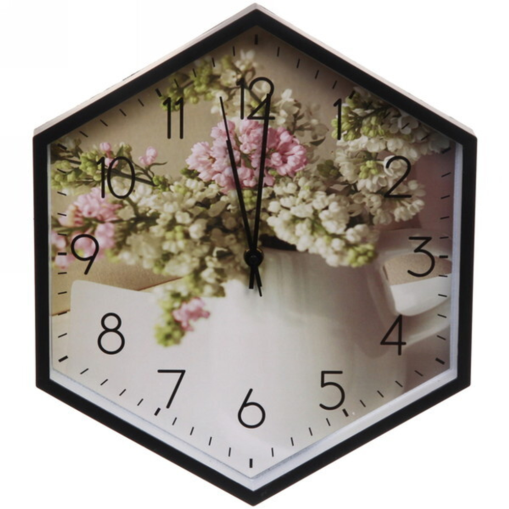 Часы настенные «Сирень» D34см B2925