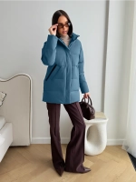 Куртка весенняя удлиненная со съемным капюшоном