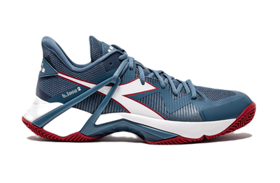 Теннисные кроссовки Diadora B.Icon 2 Clay - oceanview/white/salsa - White Red Blue Бирюзовый