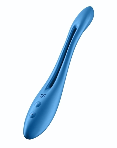 Синий многофункциональный вибратор для пар Satisfyer Elastic Game (Цвет: синий)