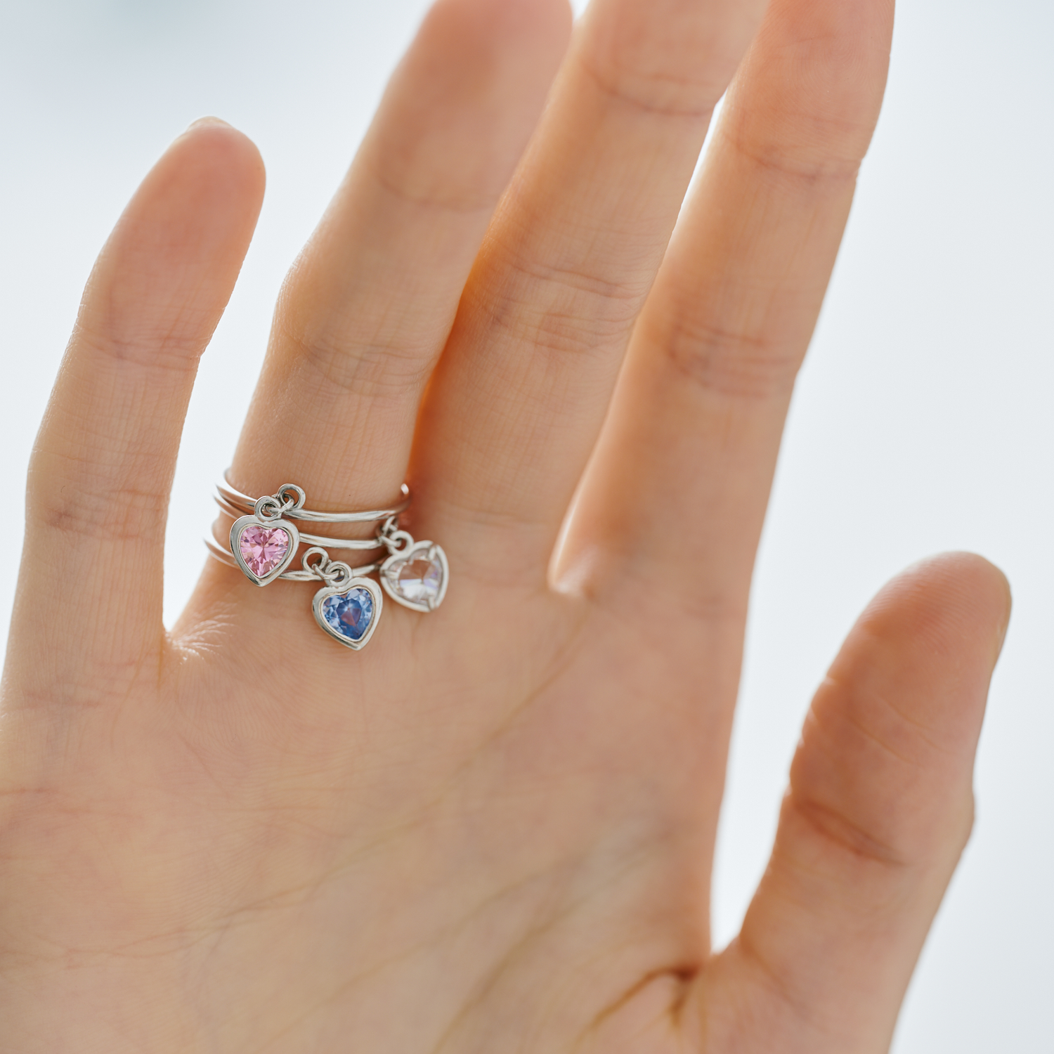 Кольцо Mini Heart Ring - Pink