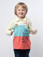 Поло для мальчика с длинным рукавом