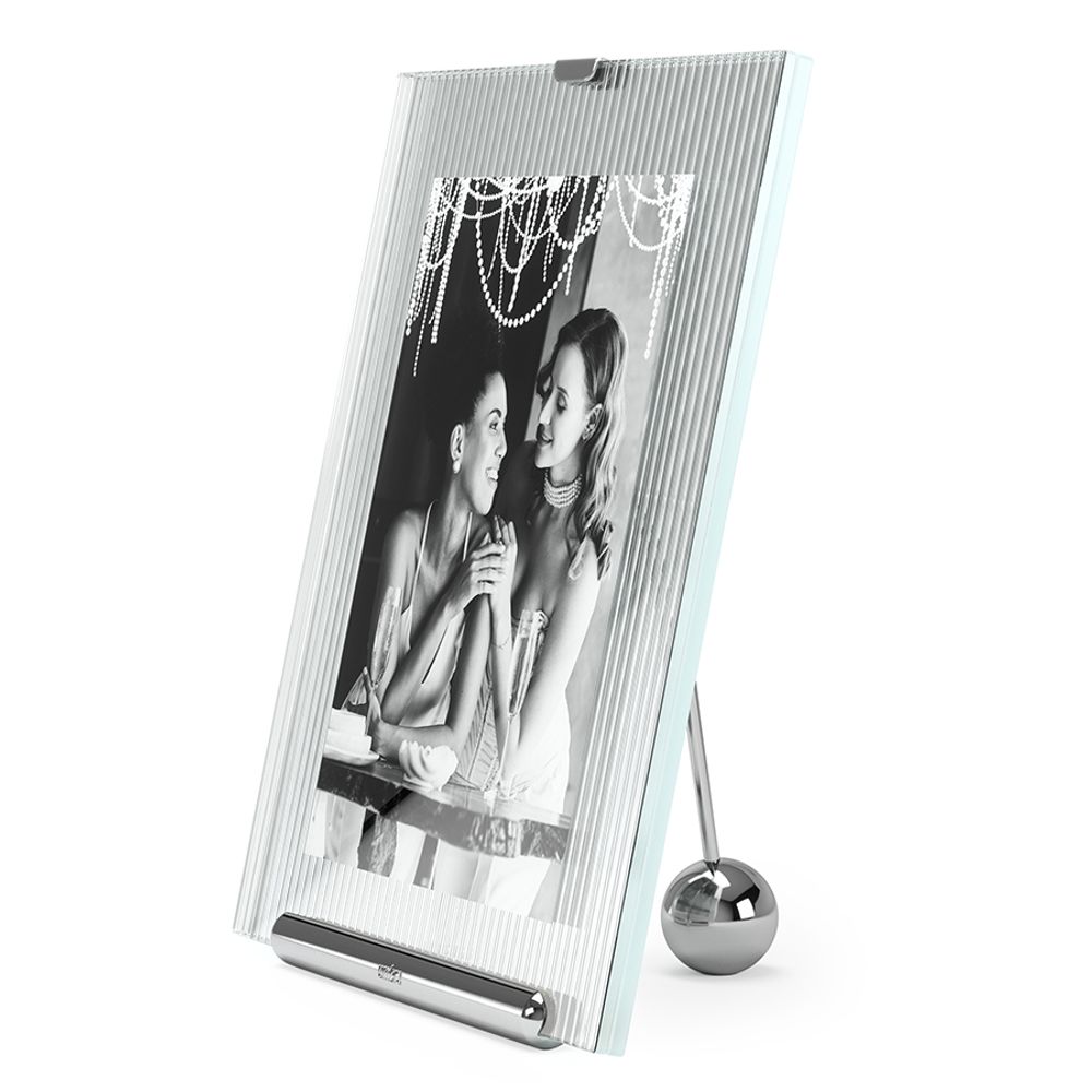 Фоторамка Flute, 20х23 см, хром