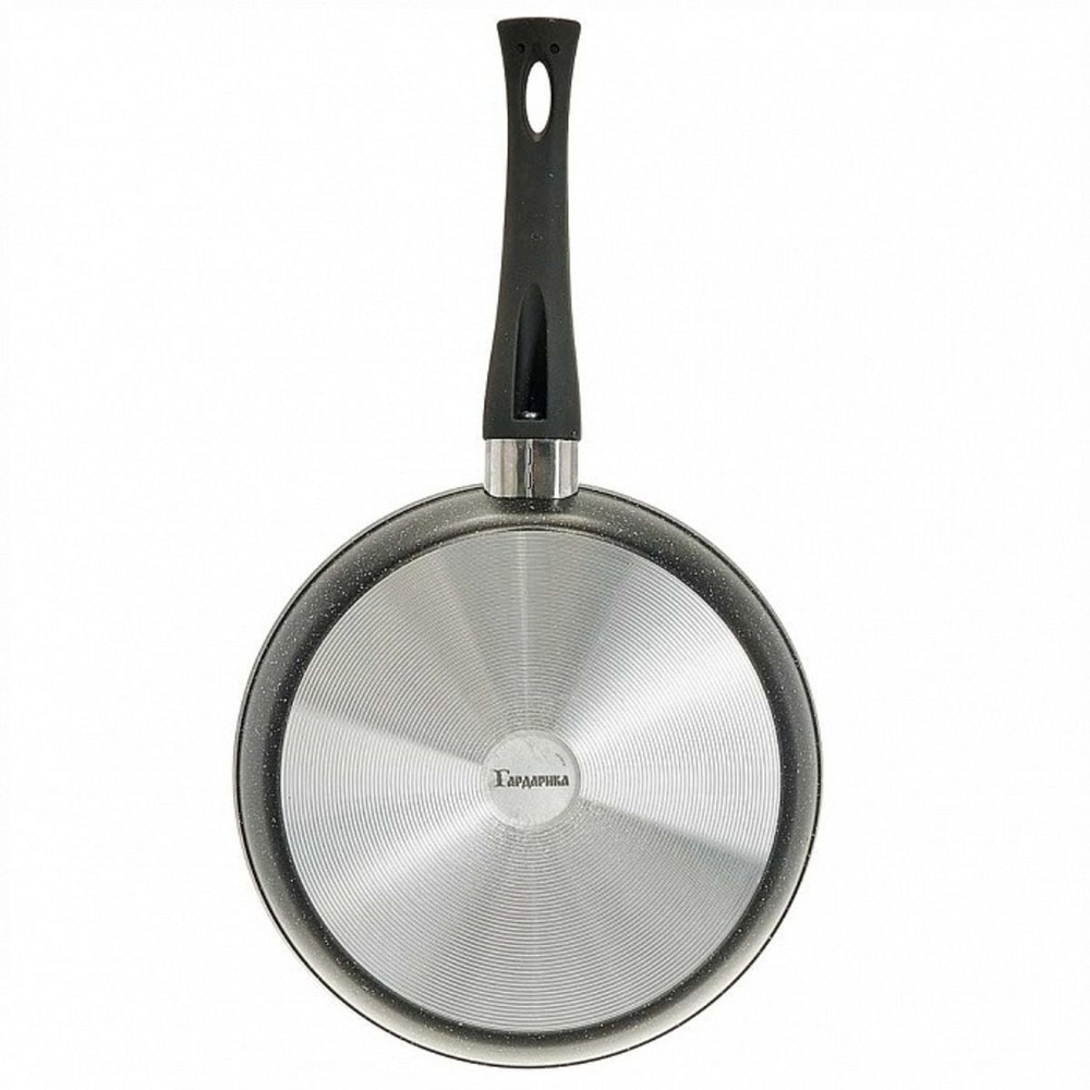 Сковорода алюминий, 24 см, антипригарное покрытие, Гардарика, Орион, черная, 1224-04