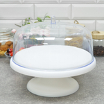 Тортница на ножке, белая