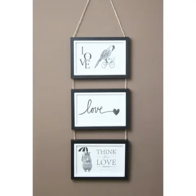 Фоторамка на 3 фото 10*15см «Maria» цвет черный