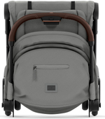 Коляска Cybex Coya Rosegold Frame Cloud G i-Size Almond Beige Plus Mirage Grey с дождевиком и бампером