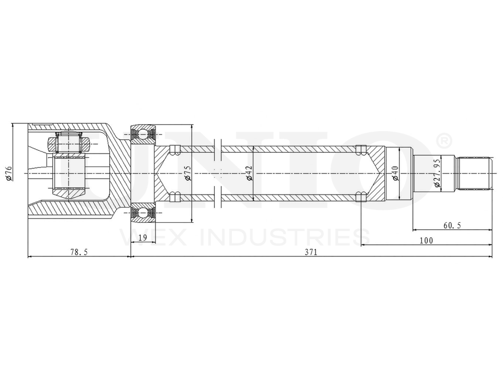 ШРУС внутренний правый UNIO CVJ-30010