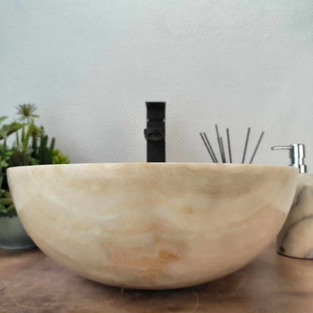 Раковина из оникса Bowl Yellow TinLip BO-62902 40*40*15 140