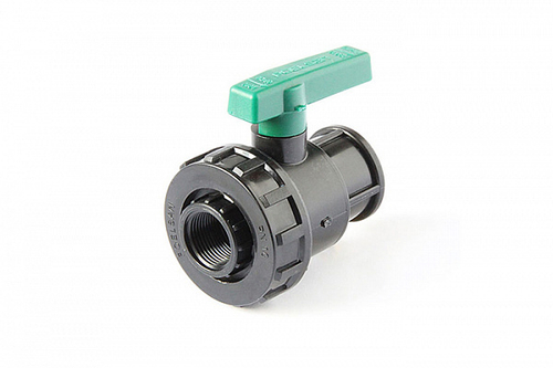 Кран ПНД ПЭ шаровый ВР-ВР ручка 1х1