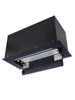 Вытяжка кухонная MACBI Ledy-60GT (BLACK) черный, D150мм,1200м3/ч, полновстраиваемая, мотор 230Ватт, стекло 60см, управл. сенсорное + управл. жестами