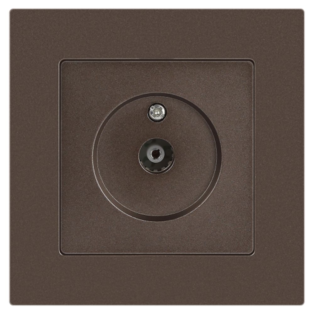 Розетка Intro Accent 6-301-08 TV одиночная, IP20, СУ, бронза