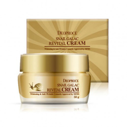 Deoproce Snail Galac-Tox Revital Cream антивозрастной крем для лица с экстрактом слизи улитки и Galactomyces