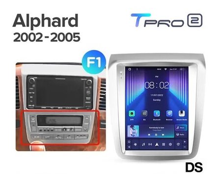 Магнитола для Toyota Alphard 1 2002-2005 H10 - Teyes TPRO 2 экран 9.7" в стиле "Тесла" на Android 10, ТОП процессор, 4G SIM-слот