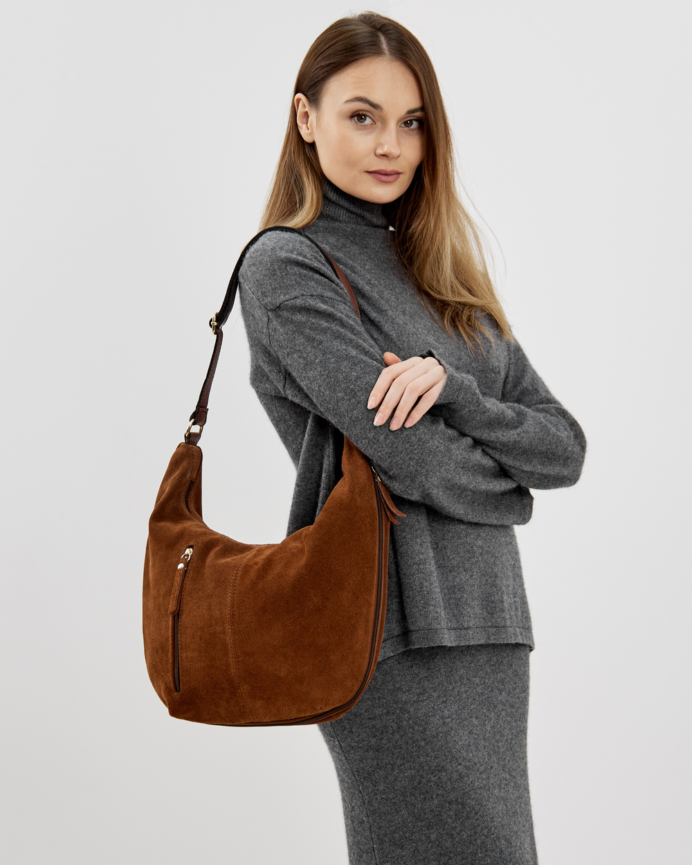 Сумка 593 15 коньячный