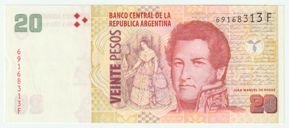 Argentina, 20 Pesos, 2003 - 2018, UNC