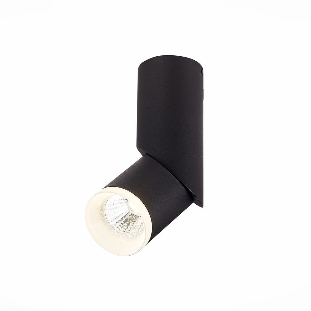 ST107.442.10 Светильник потолочный Черный LED 1*10W 4000K 780Lm Ra&amp;gt;80 D50xH168 170-240V Накладные светильники