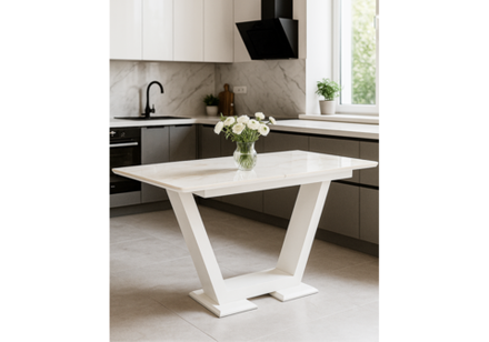 Керамический стол Woodville Иматра 140(180)х80х76 carla larkin, белый
