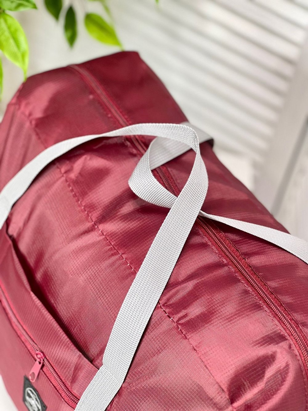 Сумка дорожная, текстильная бордовая (201723121)