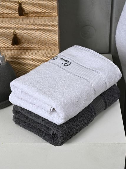 Набор махровый халат мужской и женский с полотенцами PIERRE CARDIN