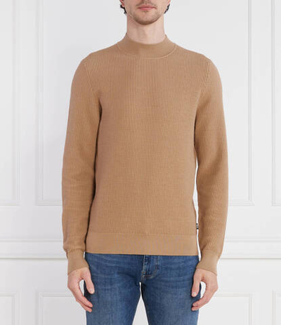 Хлопковый свитер opale BOSS BLACK - коричневый(50495403)