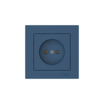 ATLASDESIGN РОЗЕТКА без заземления без шторок, 16А, в сборе, быстрозажим. клем., АКВАМАРИН