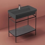 Консоль с раковиной Artceram FUORI SCALA ACA056/TFL03417/TFA 60.5 черная
