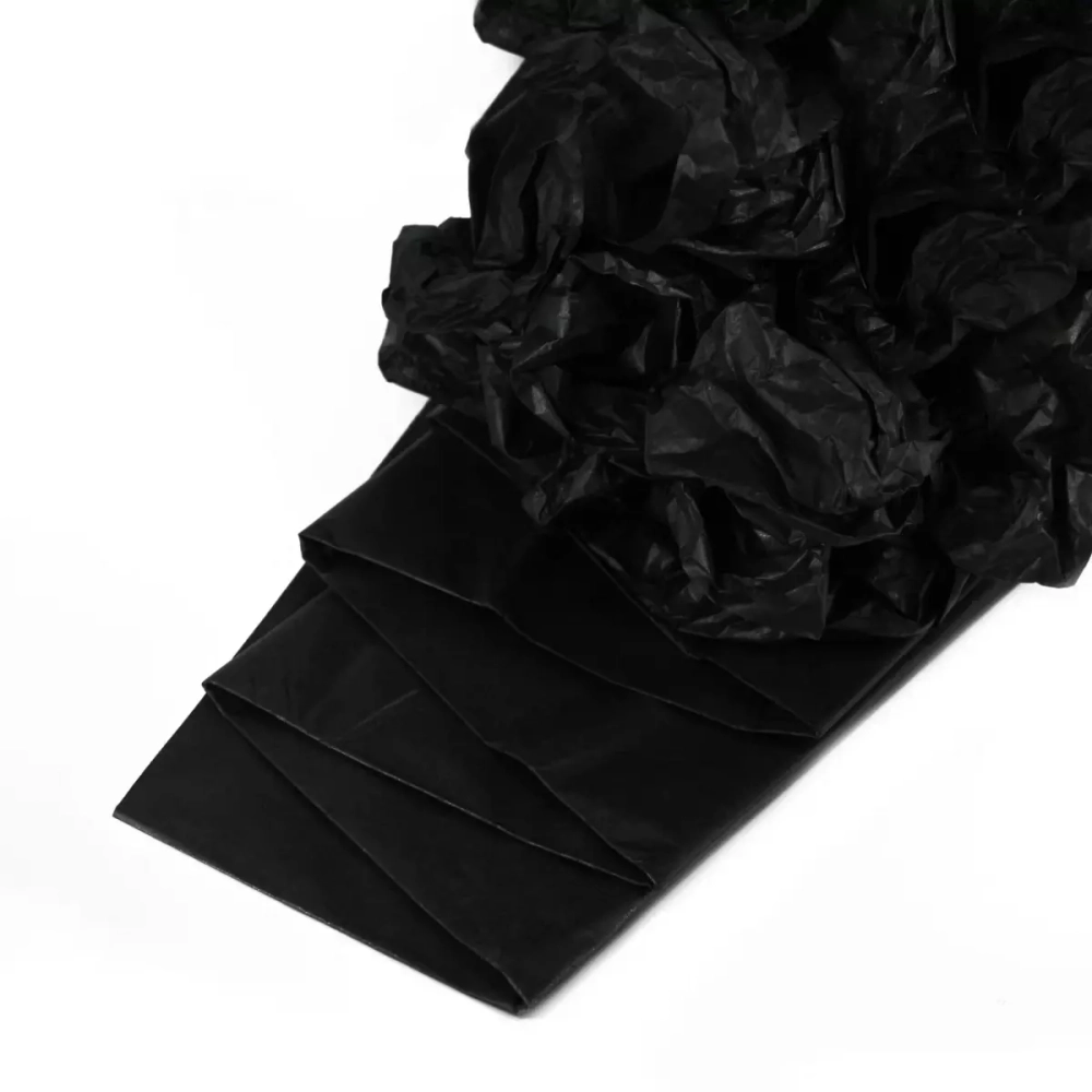 Бумага упаковочная тишью «Черная», 50 х 66 см, 10 листов