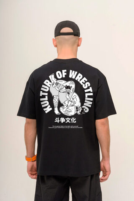 Футболка KUL'TURA "WRESTLING" Черный