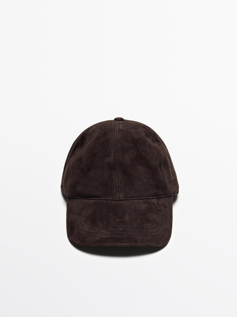 Massimo Dutti Замшевая кепка, шоколадный