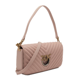 Кожаная сумка-мессенджер LOVE CLICK BAGUETTE MINI NAPPA Pinko - пудро-розовый(100068 A10Q)