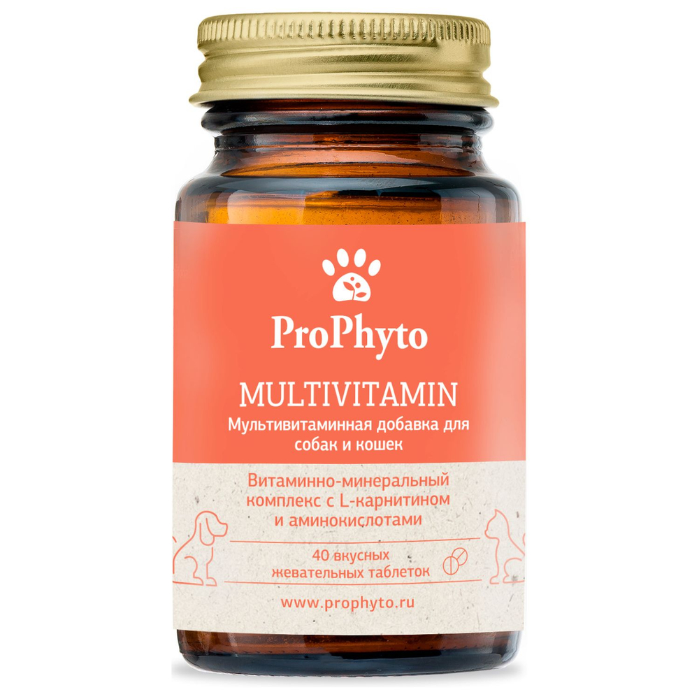 PROPHYTO Multivitamin Витаминный комплекс для собак и кошек (40 таблеток)