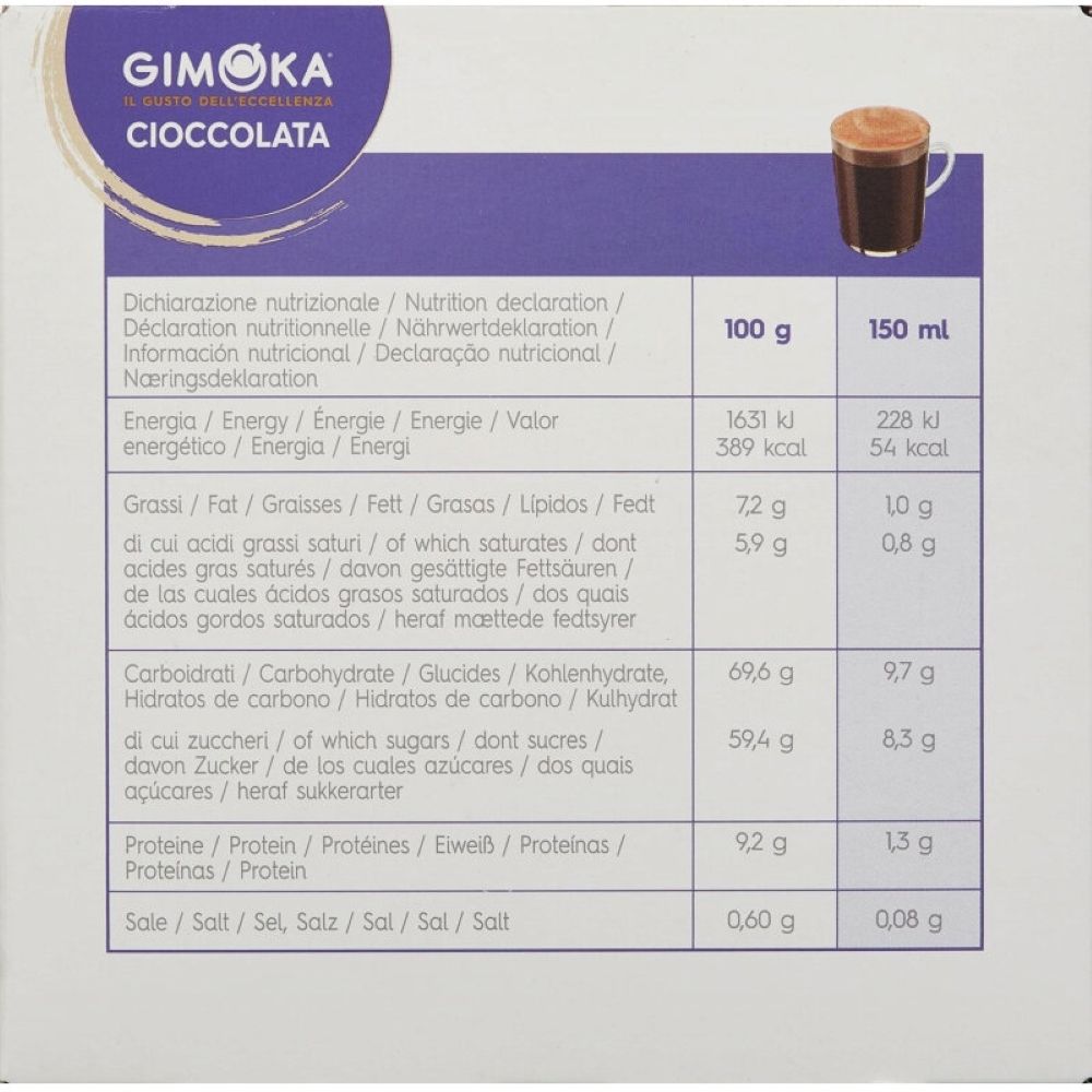 Шоколад в капсулах Dolce Gusto Gimoka Cioccolata 96 шт