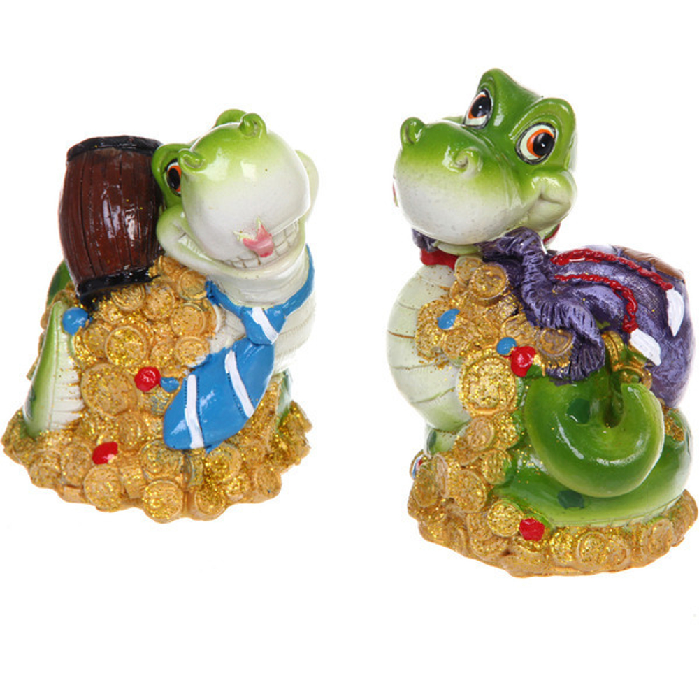 Фигурка новогодняя «Загадочная змейка» 9*8,5*11,5 см, микс