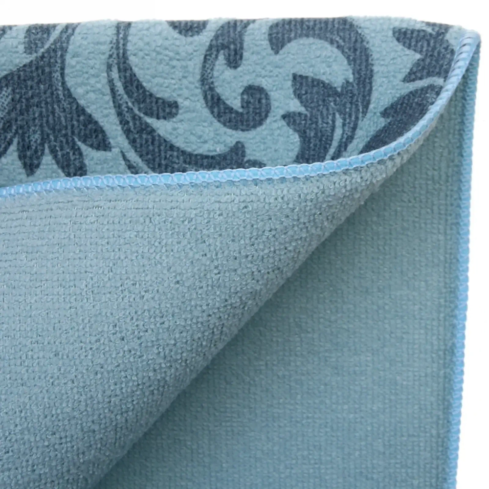 Коврик для сушки посуды 50*90см «Цветочный узор» мятный