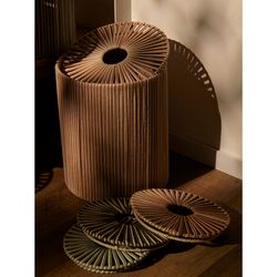 Корзина плетеная Dholak Beige из коллекции Ethnic, размер S