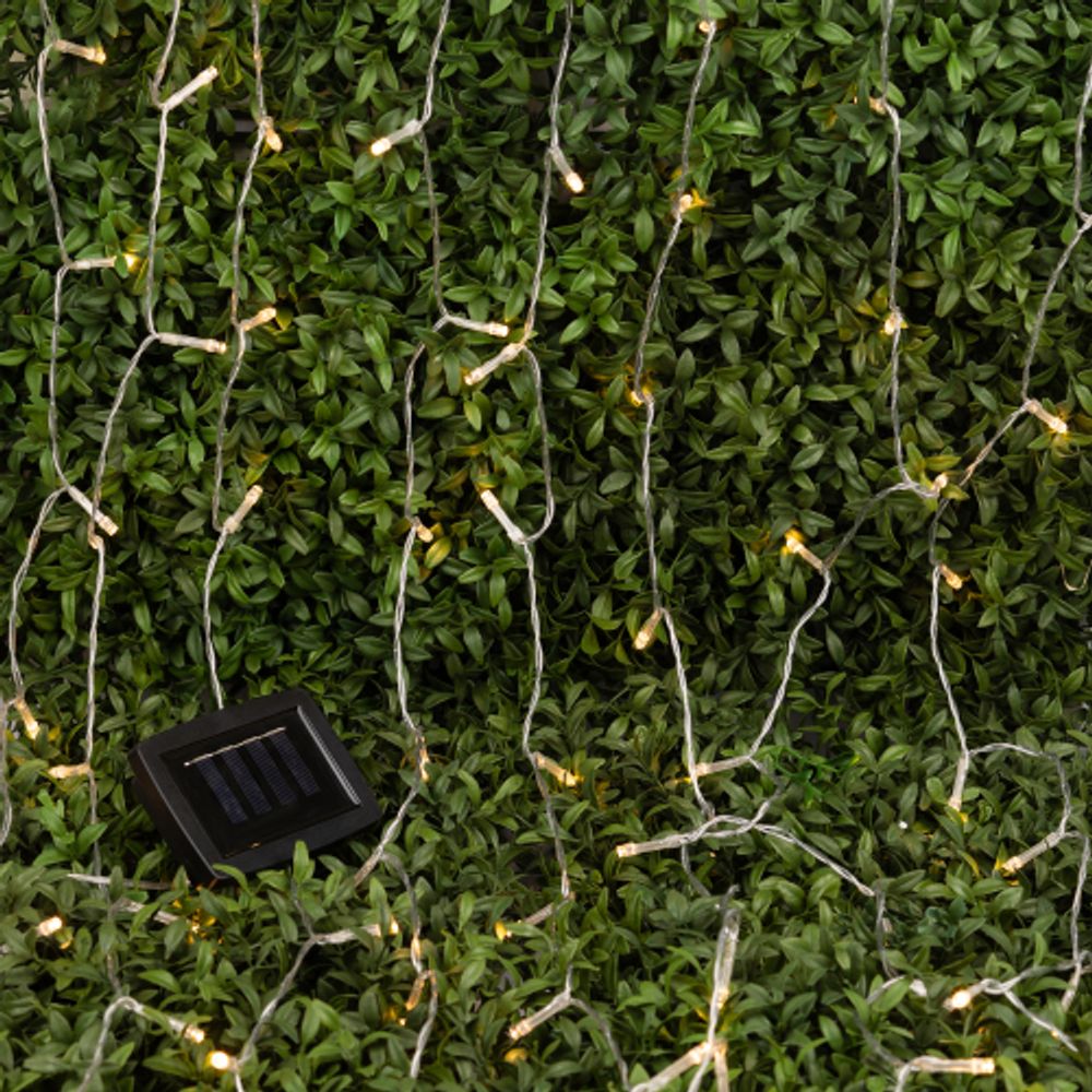 Садовая гирлянда ЭРА ERASF22-41 на солнечной батарее занавес 1,5Х1,5 метра 192 LED | Садовые декоративные светильники