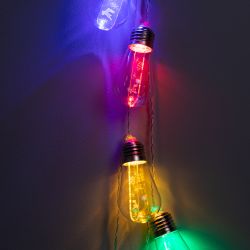 Светодиодная новогодняя гирлянда ЭРА ENIN-16M нить С Новым Годом мультиколор 3 м 10 led IP20