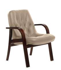 Кресло для посетителей Premier D бежевая кожа