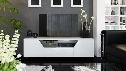 Тумба под телевизор Diamond21, ЛДСП, МДФ, шариковые направляющие