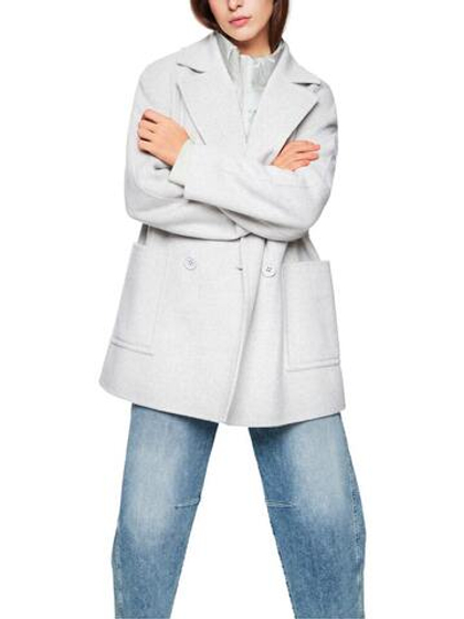 Marc Cain Полупальто двубортное с накладными карманами